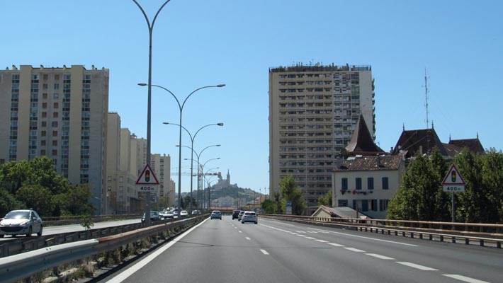 Vidéo verbalisation sur l'A7 à Marseille